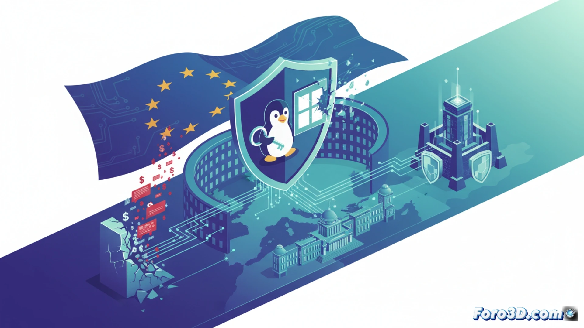 Una administración pública europea migra sus sistemas de Windows a Linux por seguridad y ahorro.