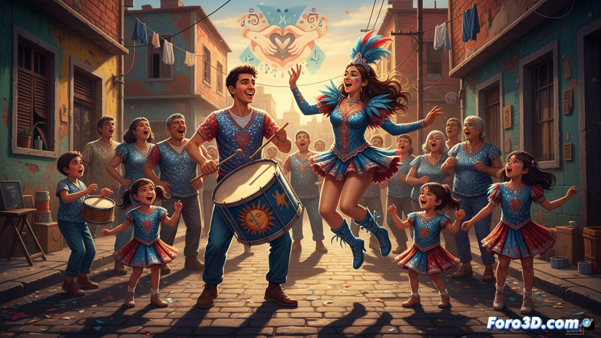 Una murga ensaya en un barrio, mostrando su esencia como red social y pilar comunitario más allá del carnaval.