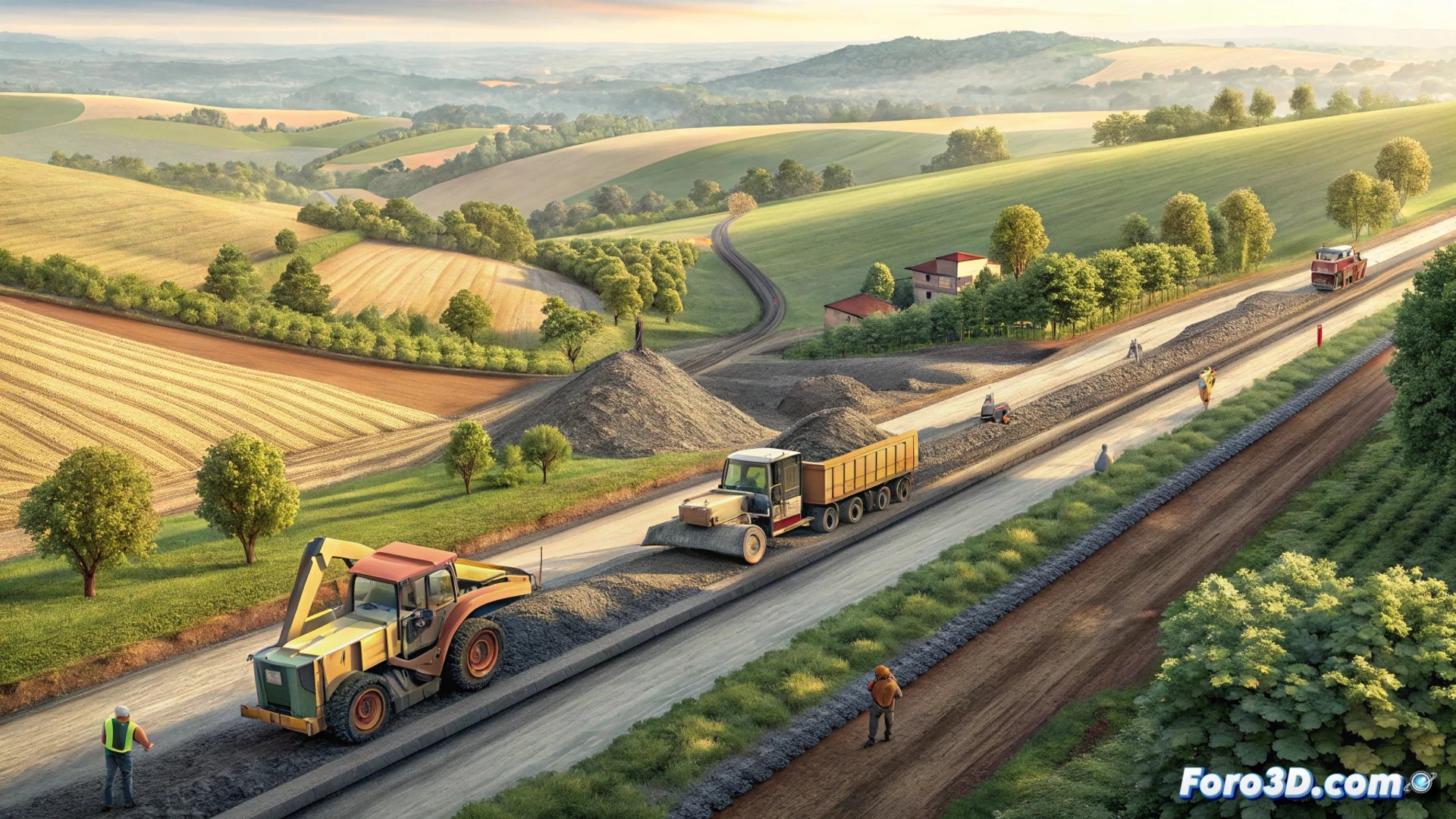 レブリハ、A-8151の農道を改修し地域交通を改善