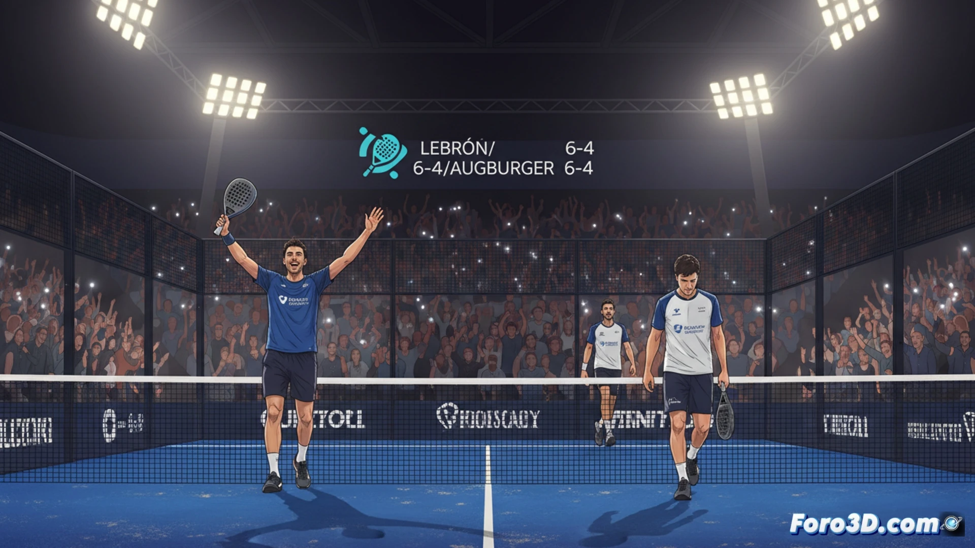 Lebrón y Augsburger rompen la racha de Galán y Chingotto en Bruselas