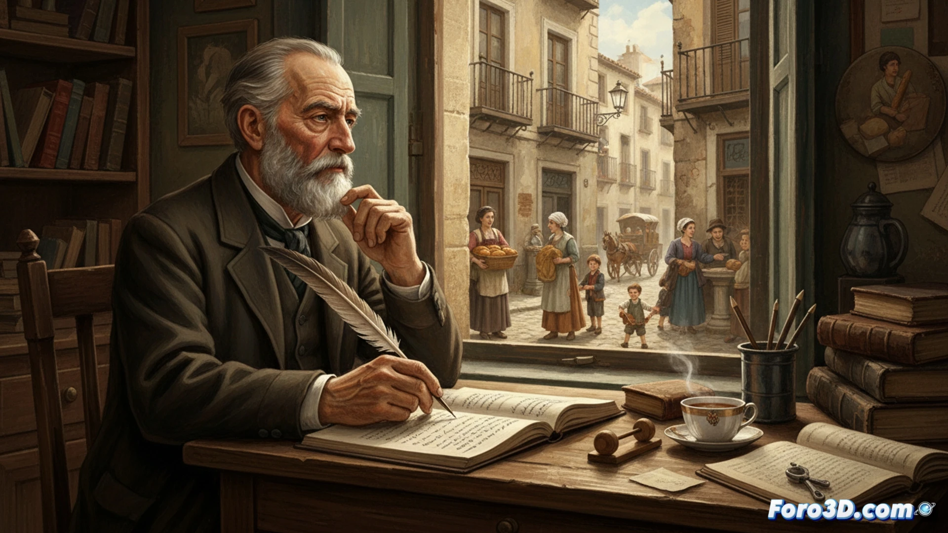 Una escena cotidiana: un escritorio con taza de café, libreta abierta y pantalla de código. Luces suaves, sin gestas épicas, solo detalle y paciencia.