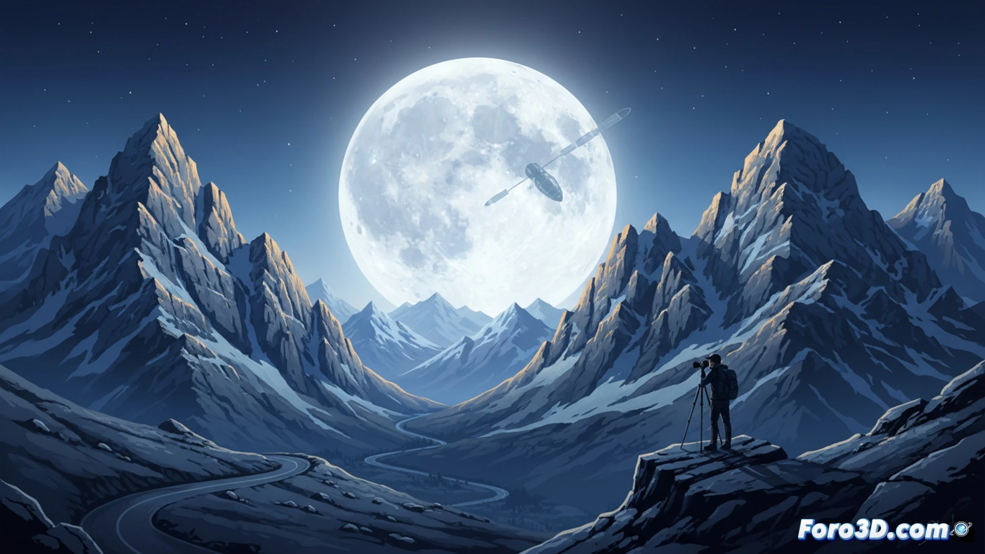 La Luna de Pascua, inmensa y dorada, se alza sobre los picos nevados de las Dolomitas, uniendo la tradición religiosa con el futuro viaje lunar de Artemis II.