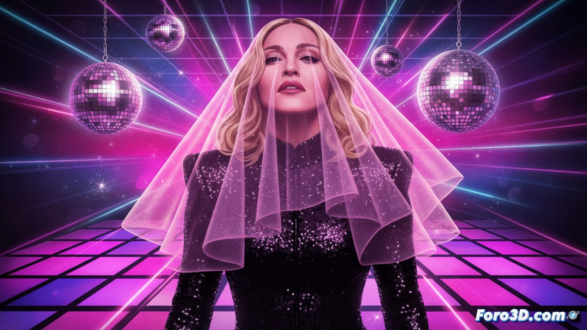 Madonna con velo rosa anuncia 'Confessions II', secuela de su exitoso álbum dance de 2005.