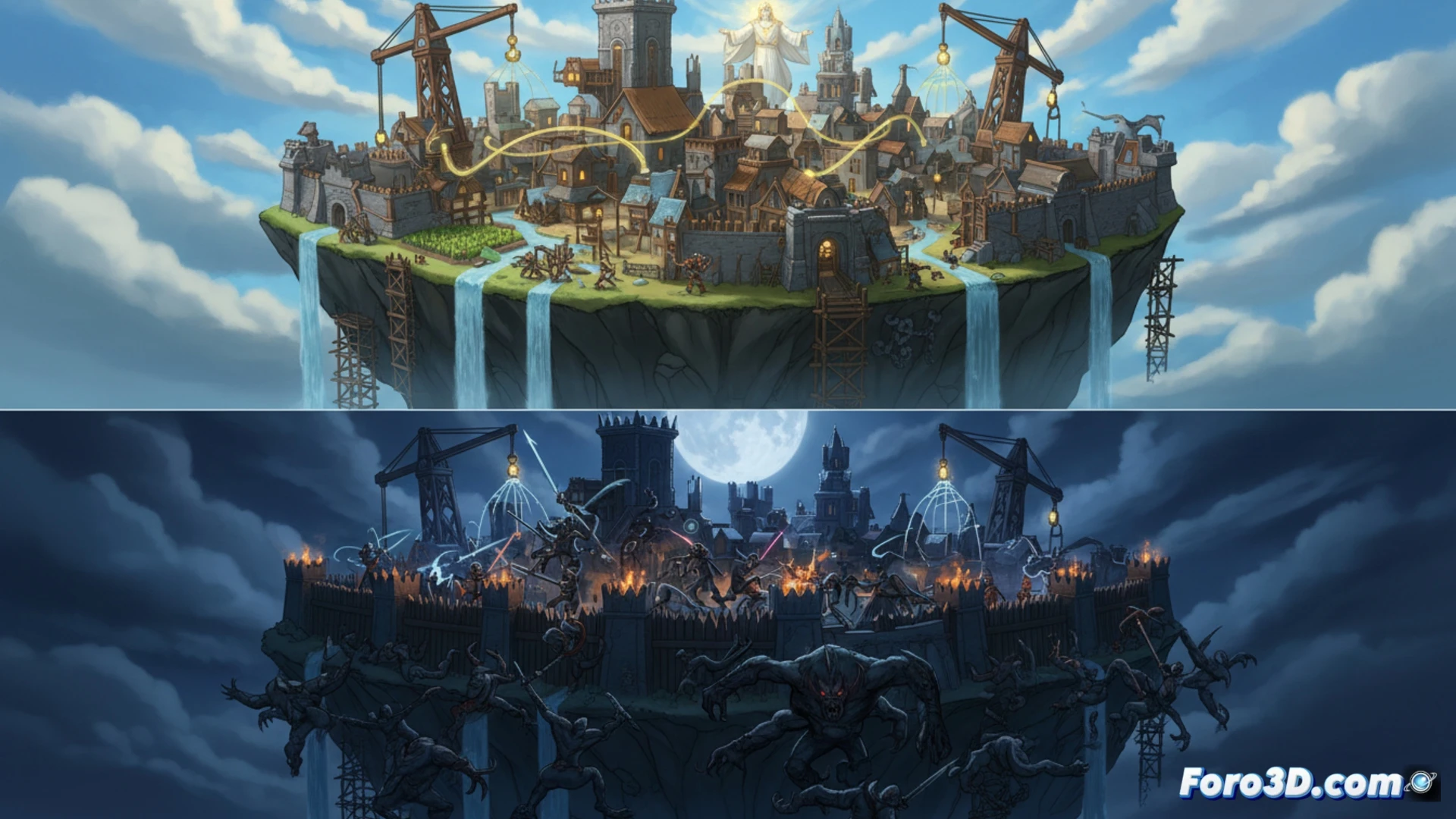 Masters of Albion: Construye de día, sobrevive de noche