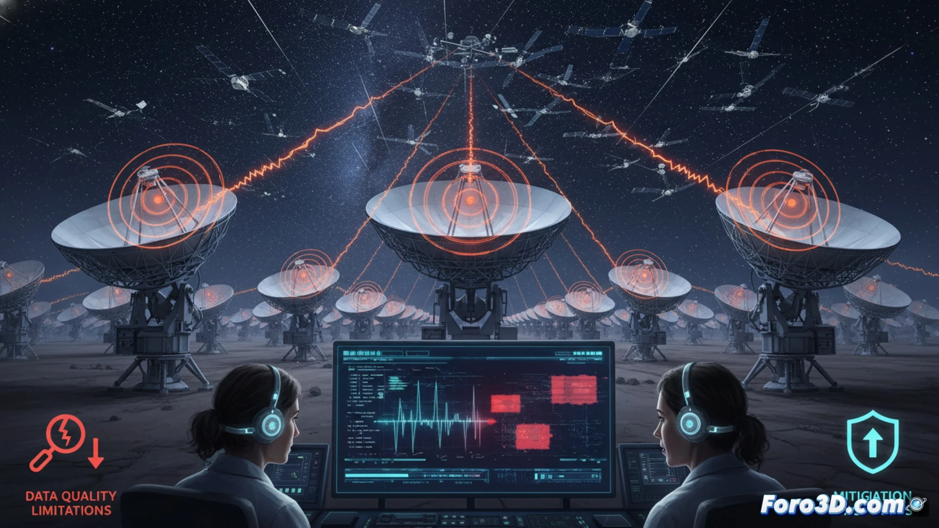 Megaconstelaciones amenazan el Square Kilometre Array