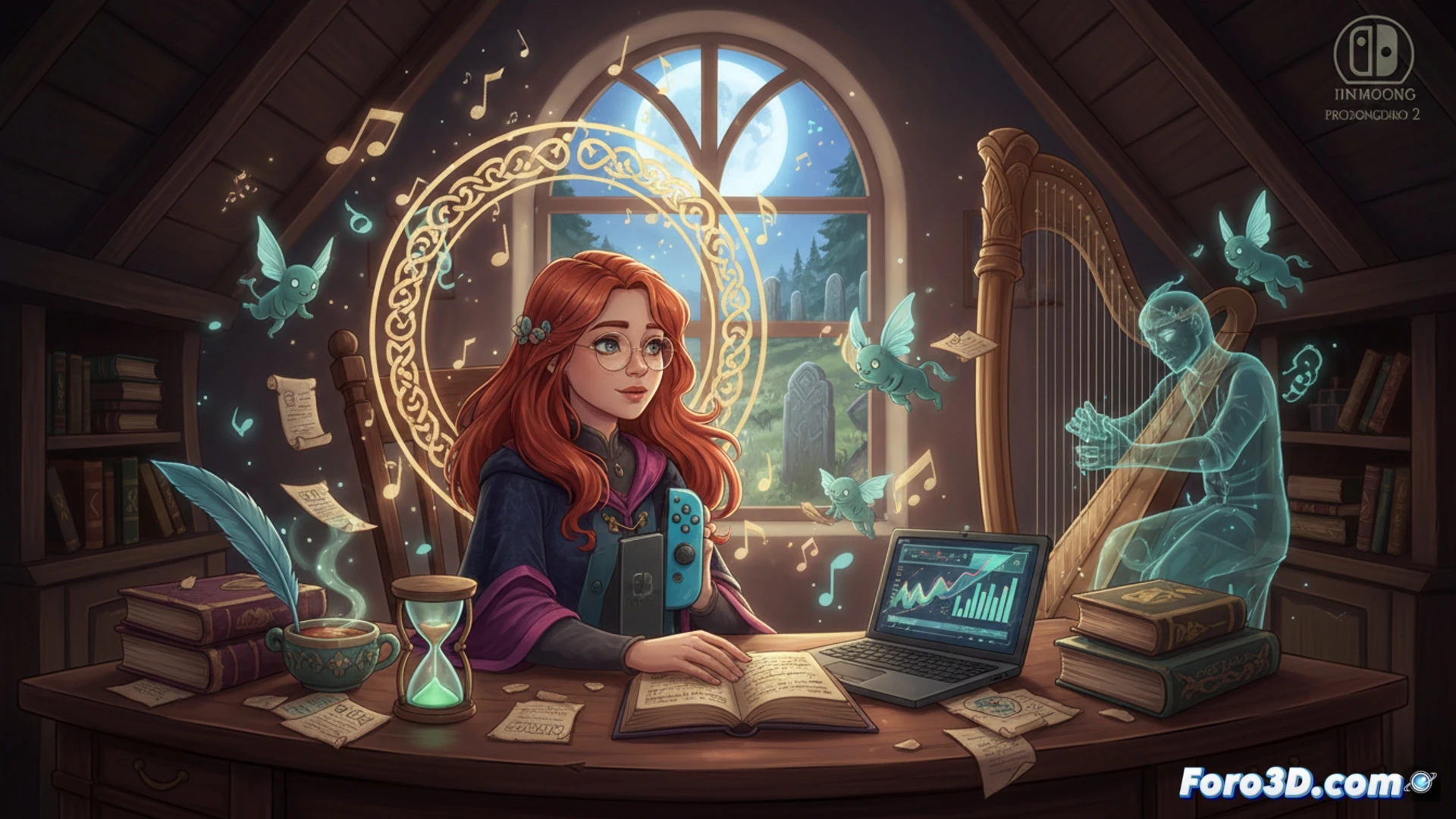 记忆之忆：Switch 2上的女巫与凯尔特音乐生产力体验