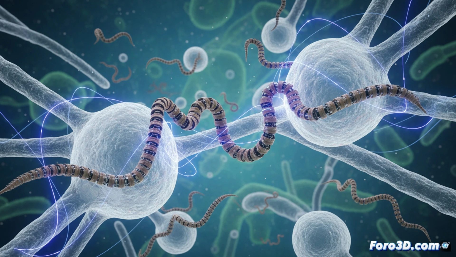 Un microrrobot flexible, similar a un gusano, se desplaza y esquiva obstáculos en un entorno de laboratorio, impulsado únicamente por un campo eléctrico.