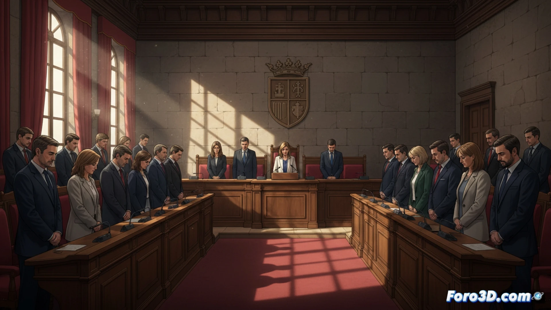 Minuto de silencio en Cortes por asesinato machista en Seseña