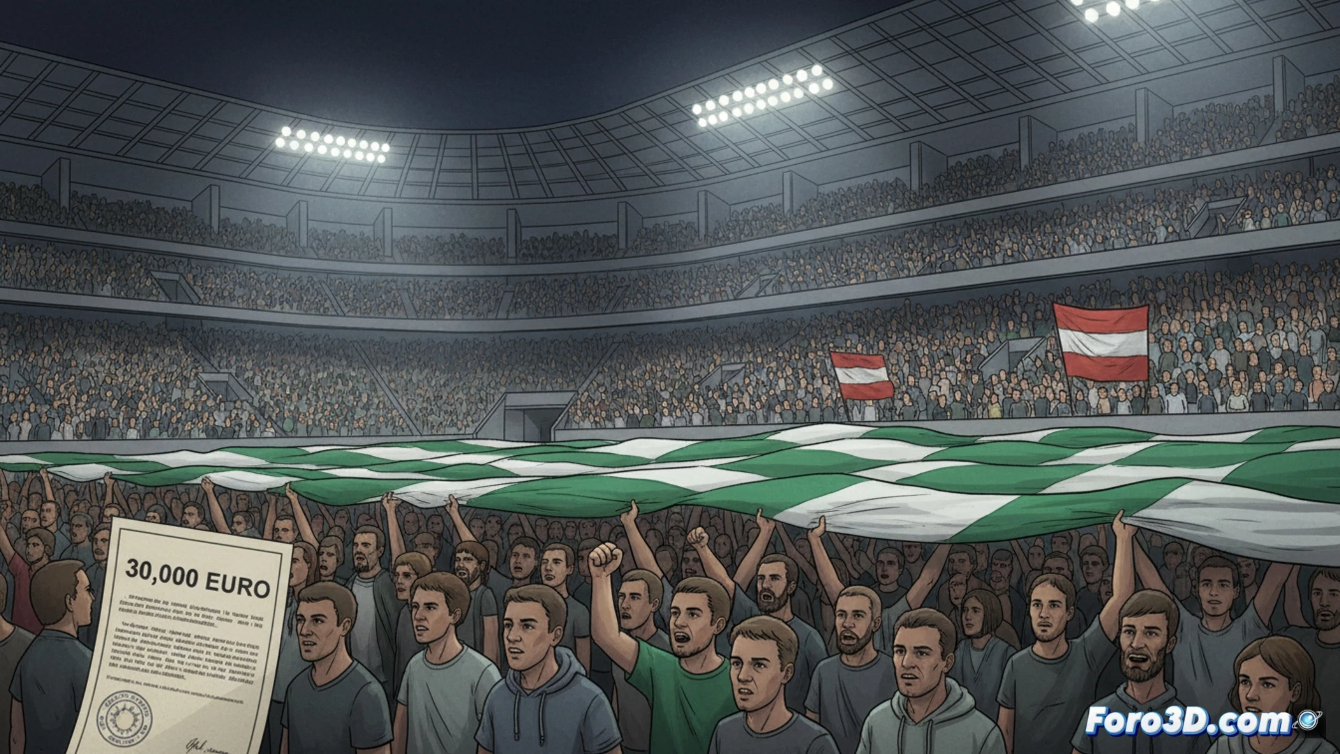 Multa de 30.000 euros al Betis por pancartas prohibidas en el derbi