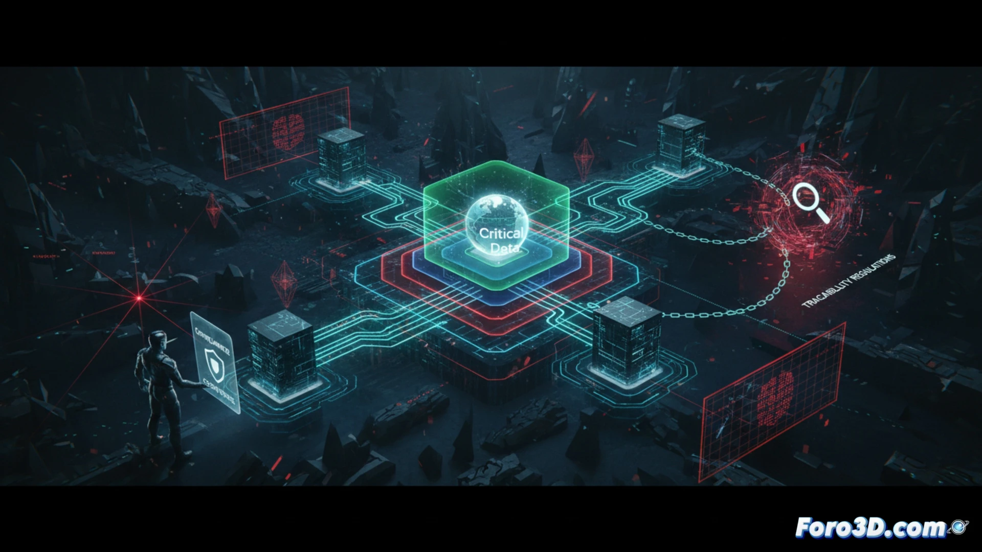 Diagrama de conexión cifrada en cadena a través de múltiples servidores de diferentes países.