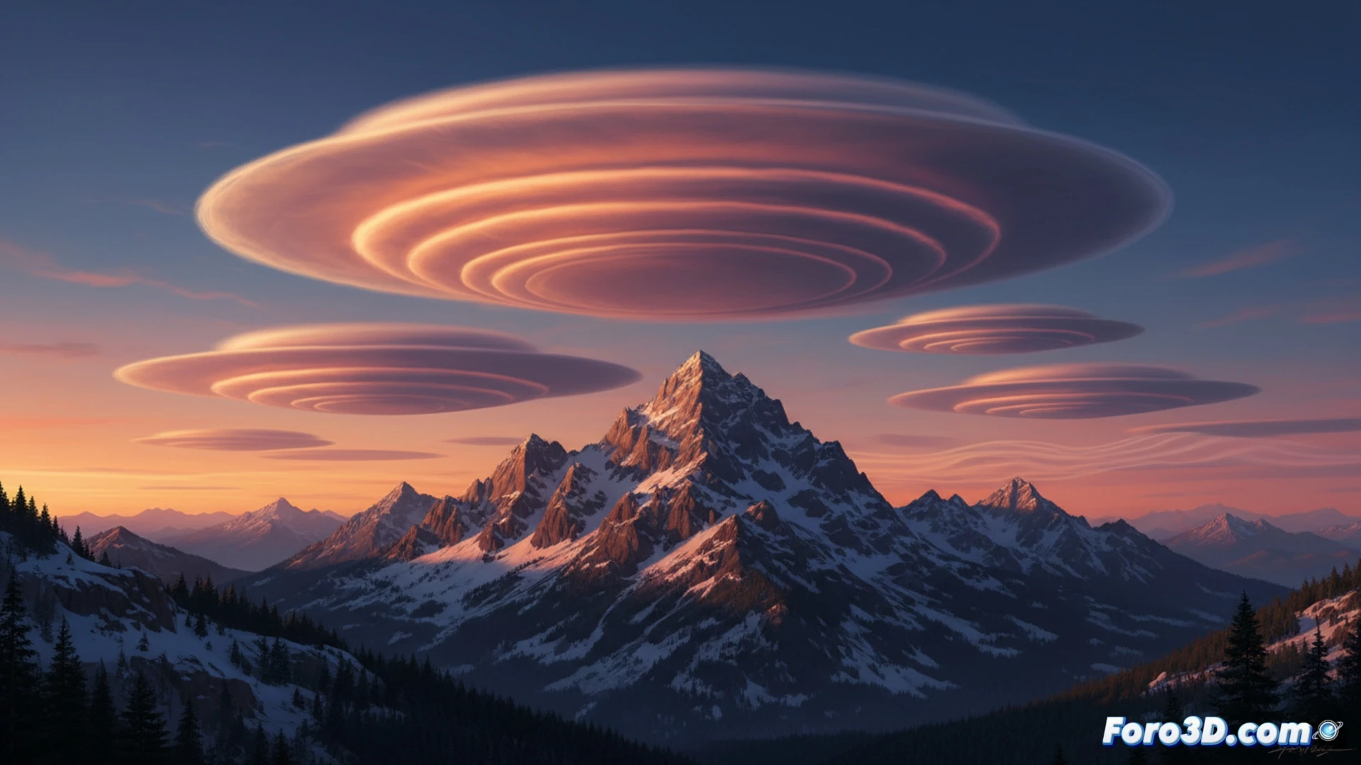 Nubes Lenticulares: El Fenómeno OVNI Explicado con 3D