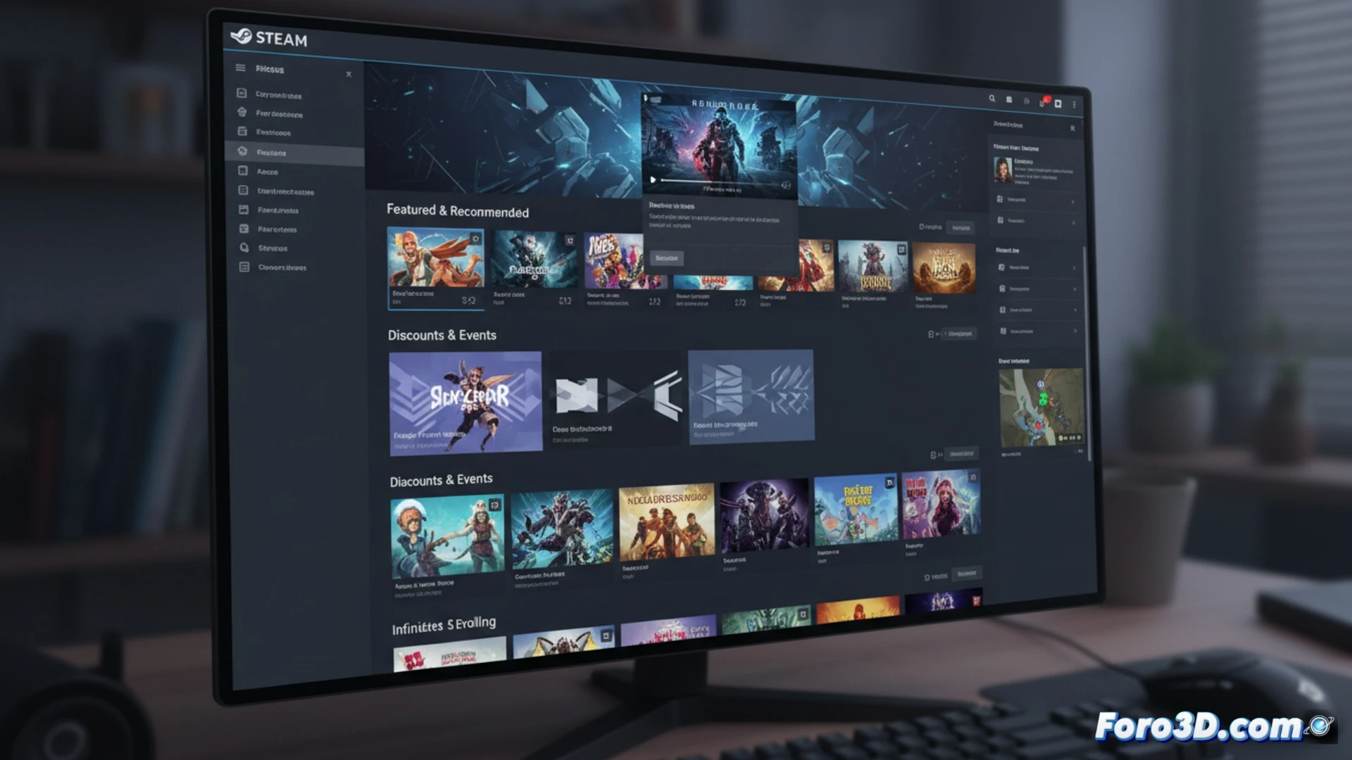 Nueva interfaz de Steam: impacto en la visibilidad de juegos indie