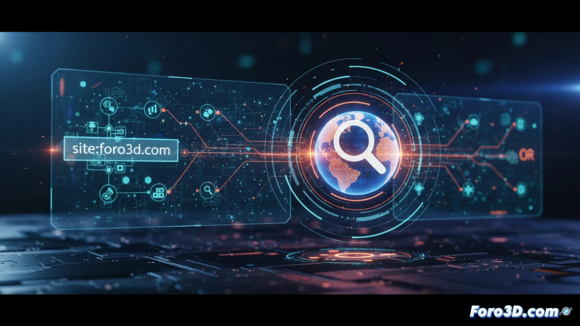 Un desarrollador frente a su ordenador, usando operadores de búsqueda en Google para filtrar resultados técnicos específicos.