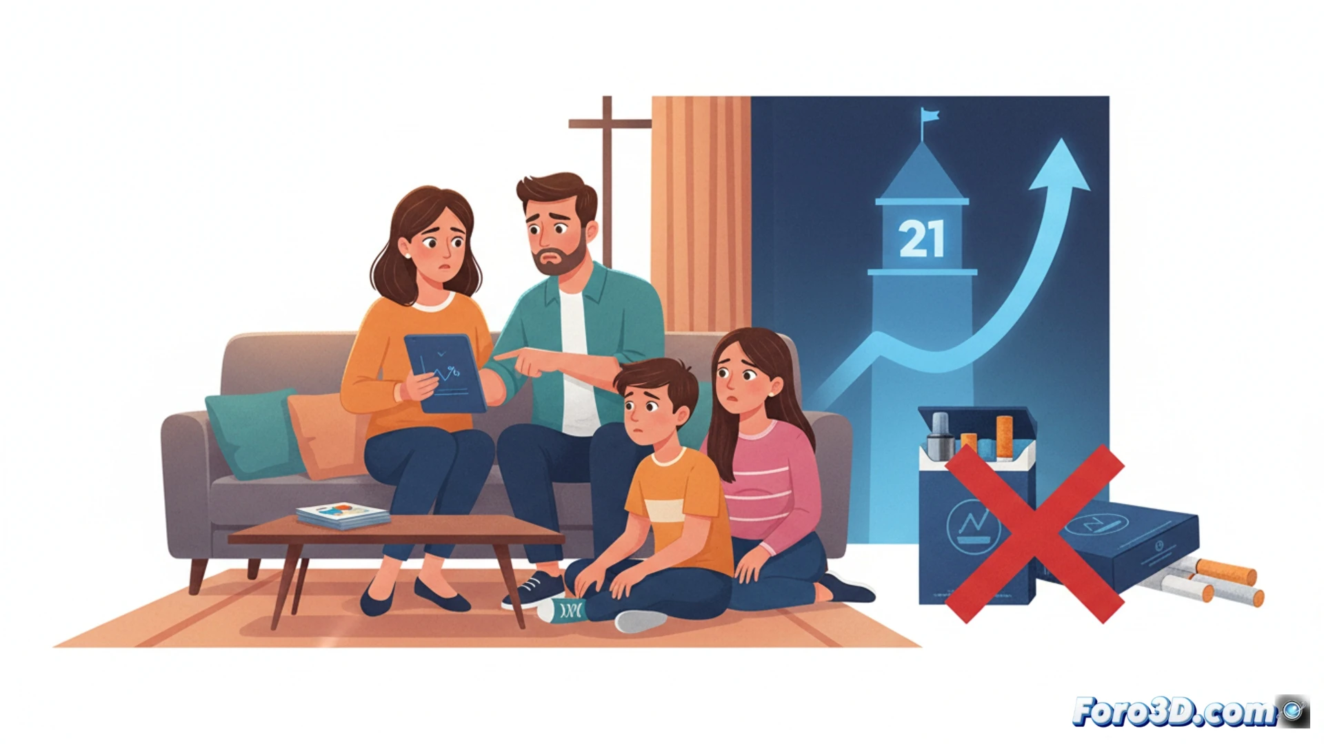 Padres desconocen que la edad legal para tabaco es 21 años