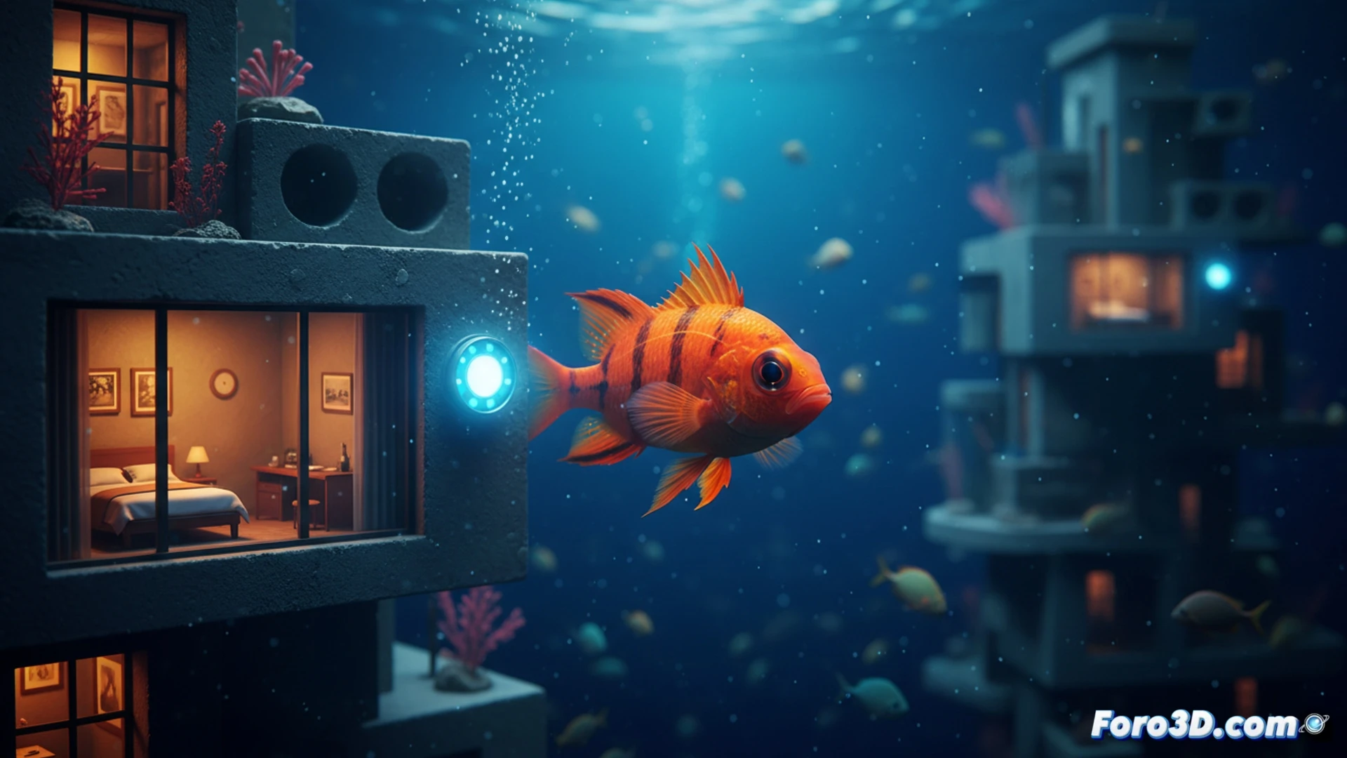 Pez cardenal naranja de Guam, el inquilino de los hoteles submarinos