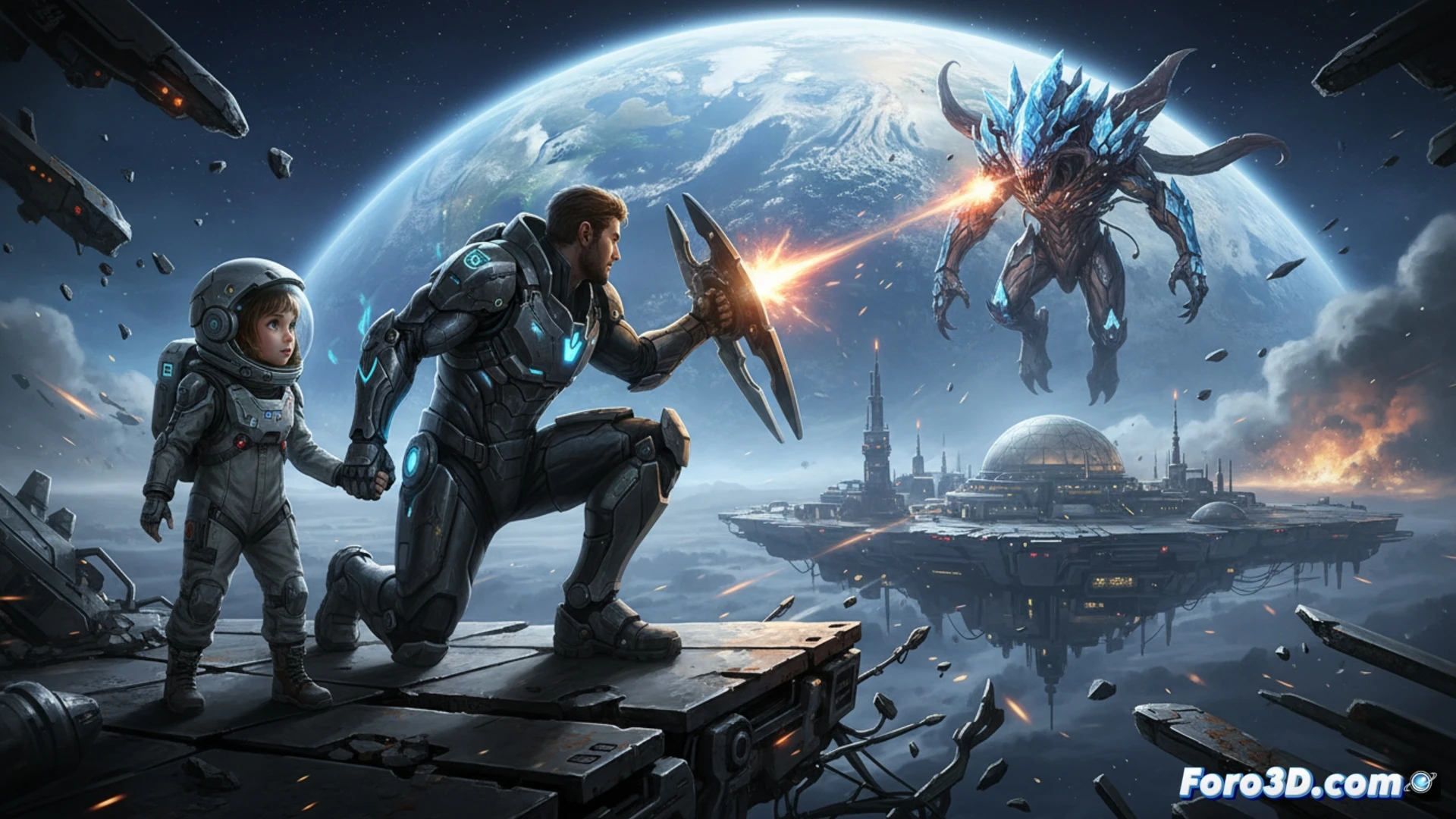 Imagen del videojuego Pragmata con Diana, mostrando su atmósfera futurista y jugabilidad destacada.