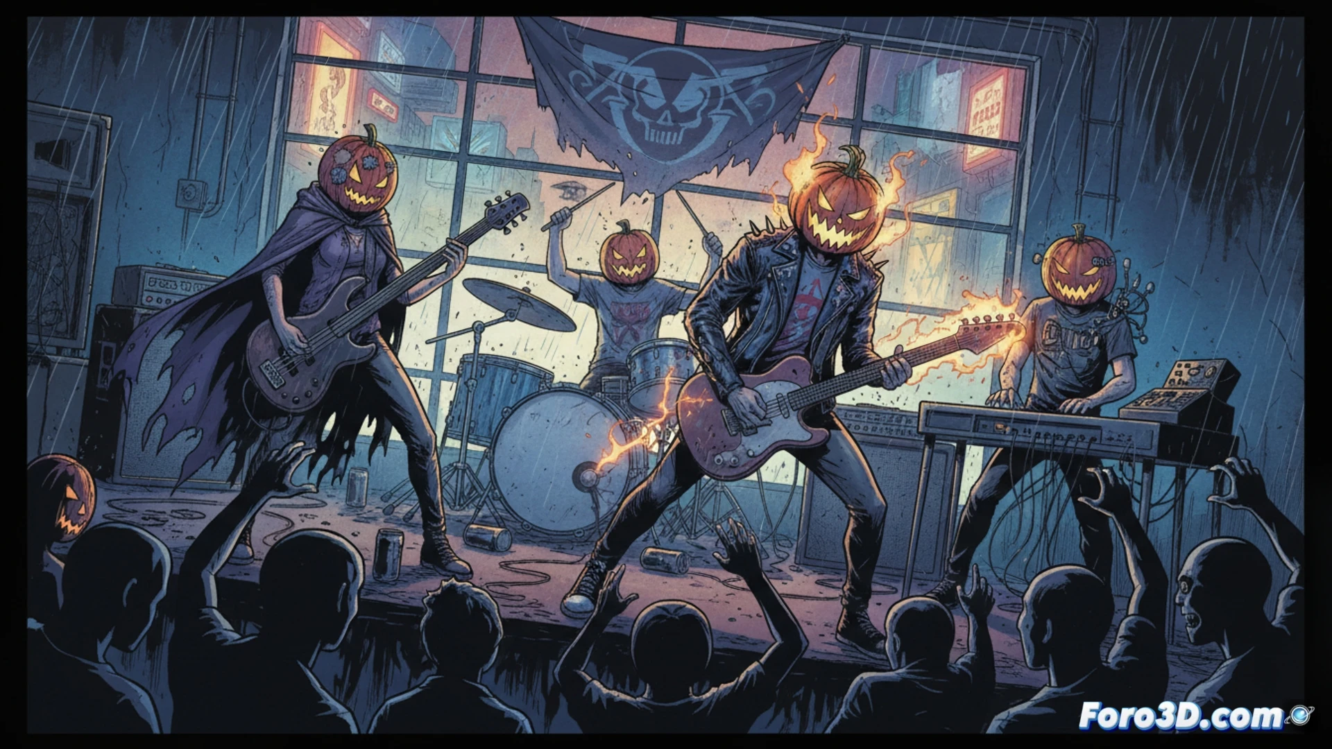 Una novela gráfica donde jóvenes punks con máscaras de calabaza enfrentan sus inseguridades y la presión de crecer.