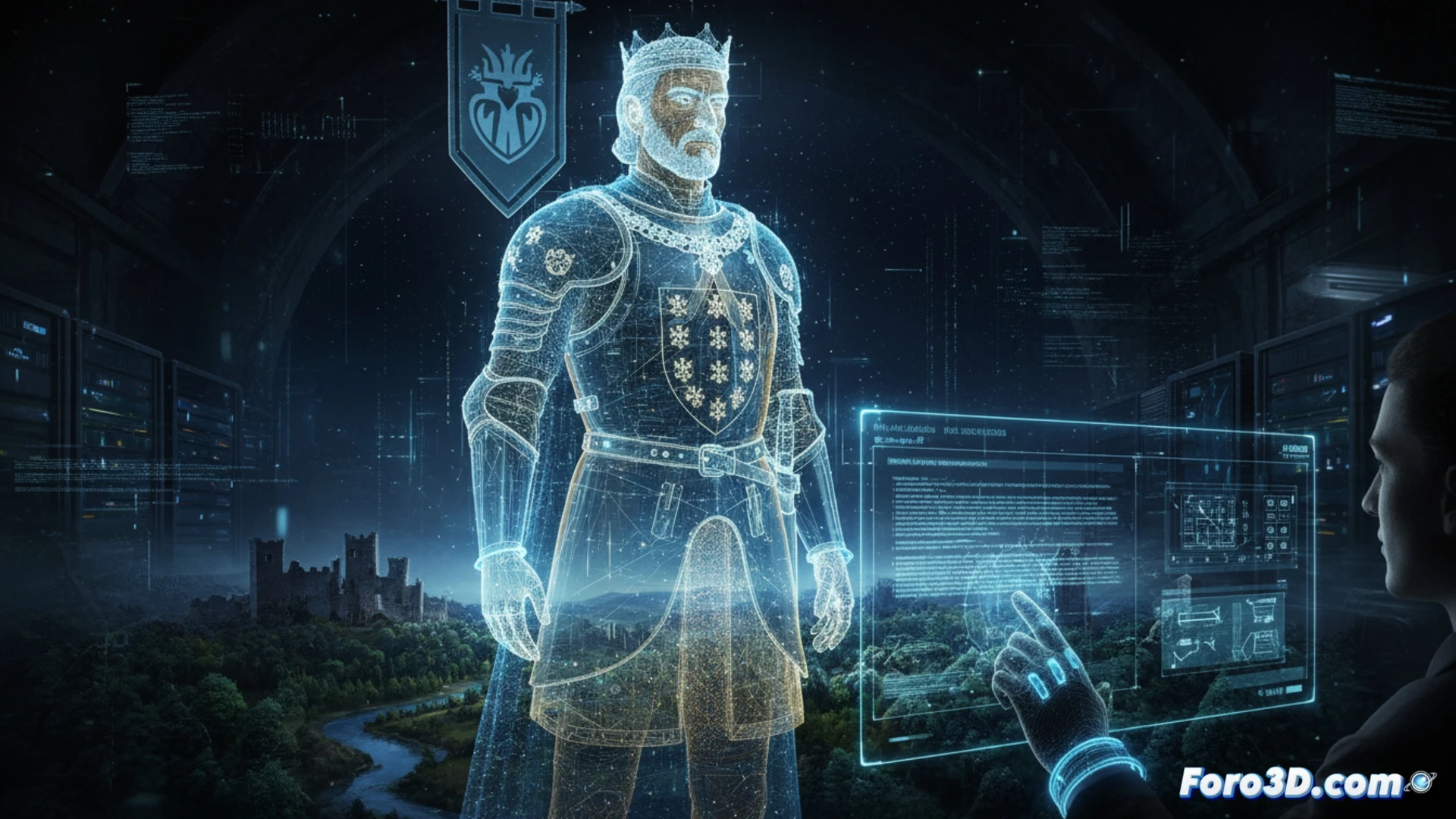 Reconstrucción facial 3D de D. Afonso Henriques basada en crónicas históricas y análisis de su supuesto esqueleto.