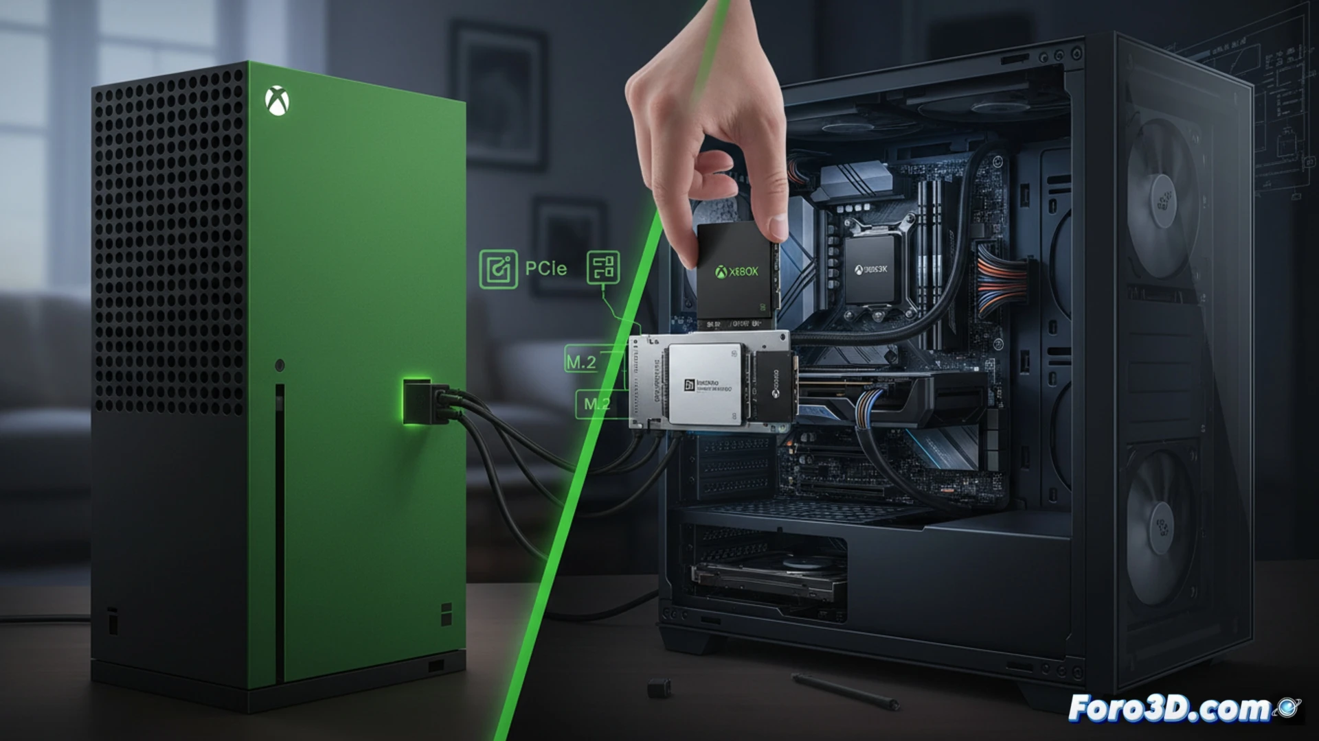 Reutilizar tarjetas de expansión de Xbox Series X/S en PC es posible