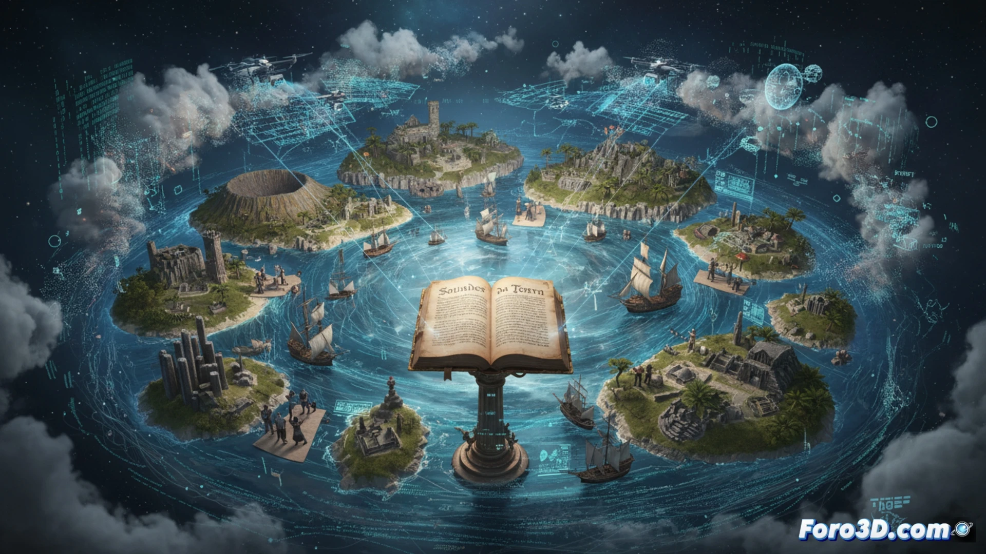 Reconstrucción digital 3D de un fuerte en una isla atlántica, basada en manuscritos históricos del siglo XVI.