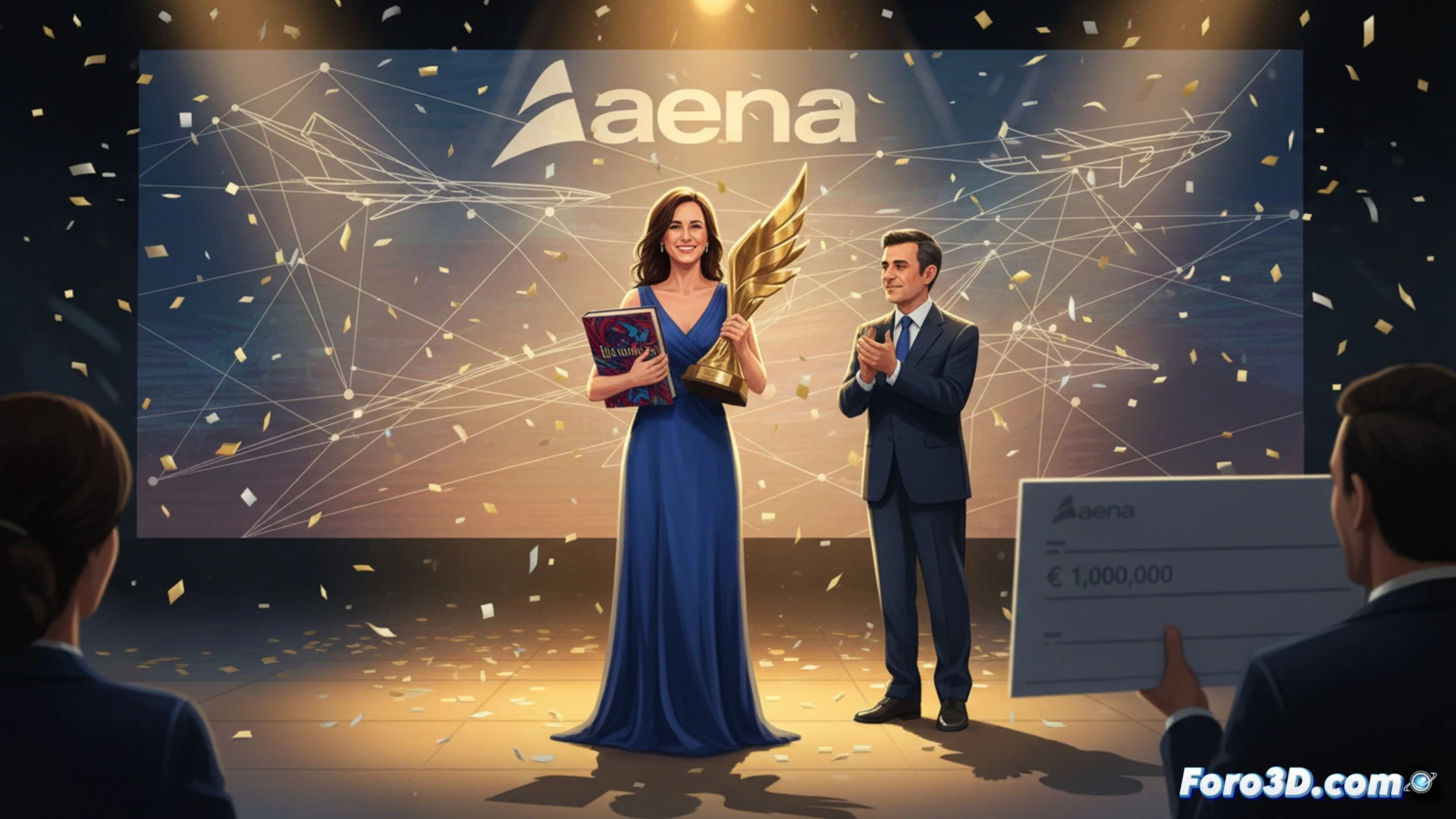 Samanta Schweblin sostiene su libro 'El buen mal', ganador del Premio Aena de Narrativa Hispanoamericana.