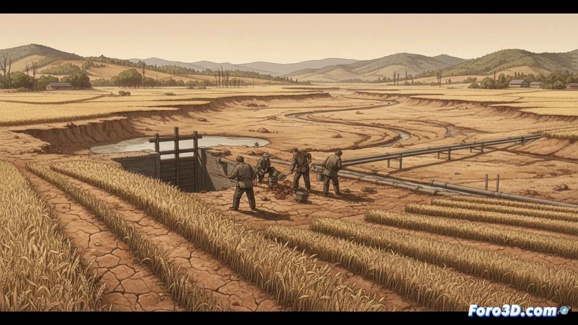 Sequía azota Corea del Norte y amenaza cultivos de trigo