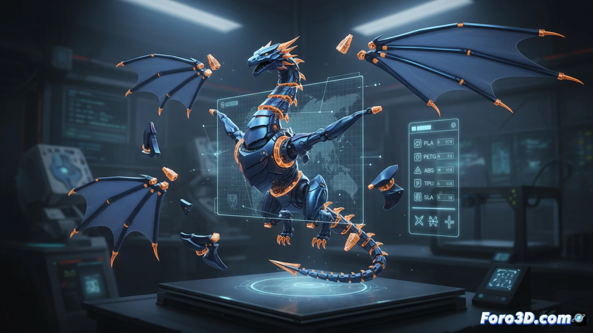 Una interfaz de Blender muestra un modelo 3D complejo siendo cortado automáticamente en varias piezas con encajes machihembrados.