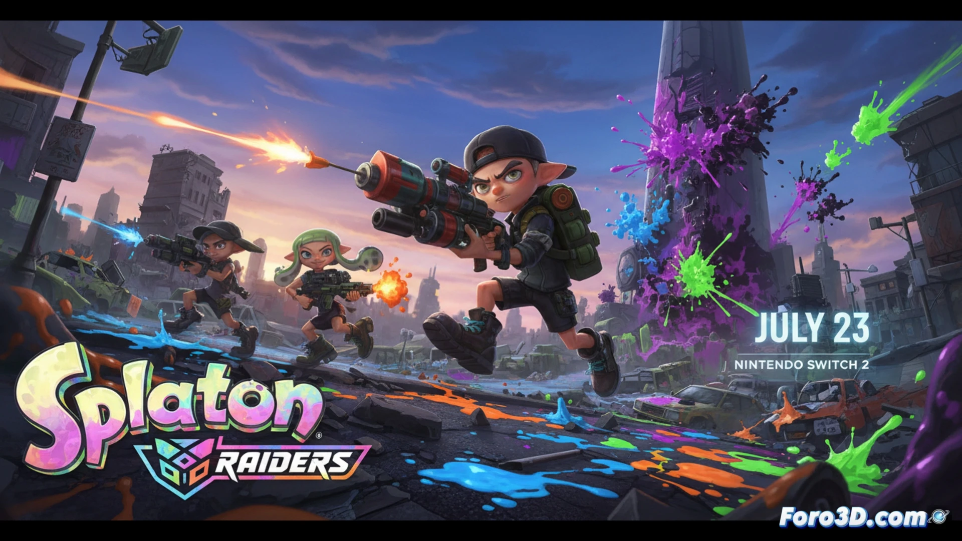 Splatoon Raiders llega a Switch 2 el 23 de julio con campaña en solitario