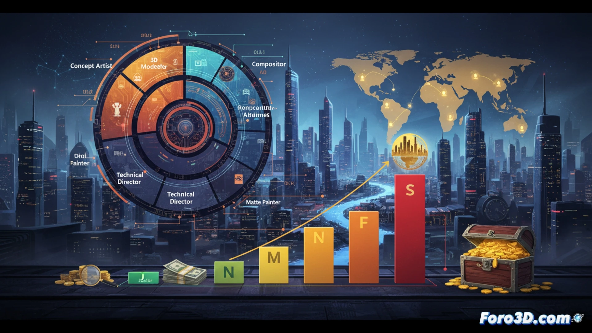 Tarifas actuales por hora en el sector de efectos visuales