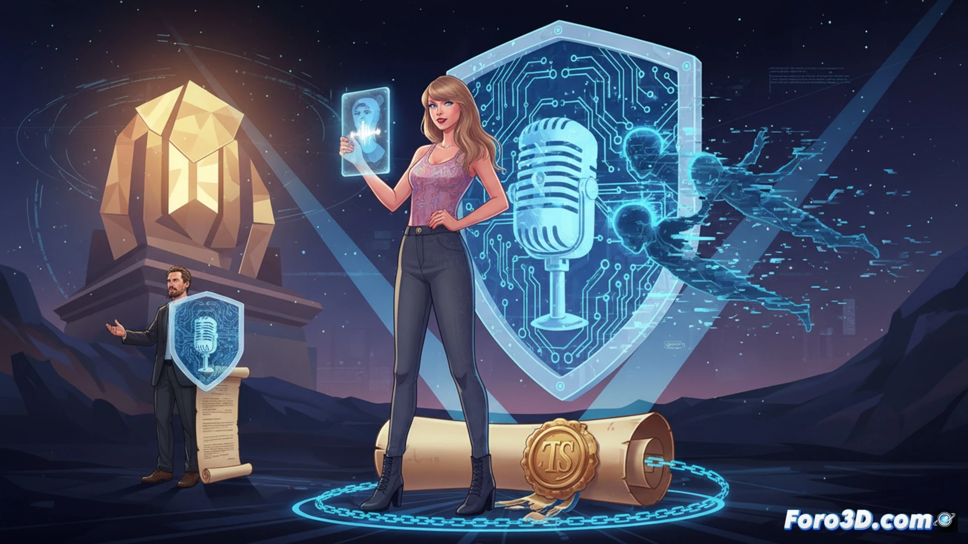 Taylor Swift registra foto y frases ante la oficina de patentes de EE.UU. para frenar deepfakes e imitaciones no autorizadas por IA.