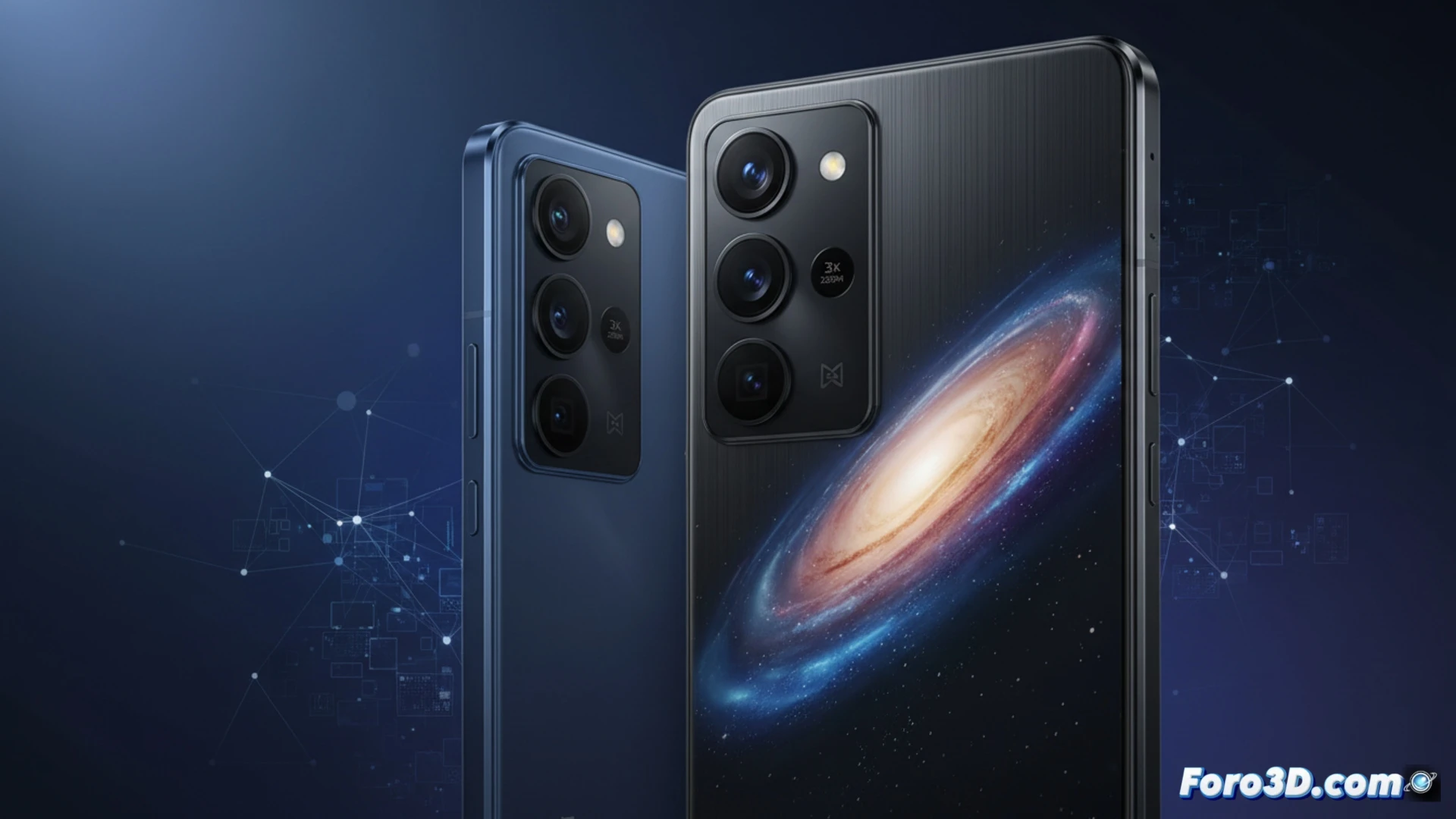 Teléfonos Tecno Camon 50 y Ultra 5G en vitrina rusa, con cámaras Sony de 50 MP y precios bajos.