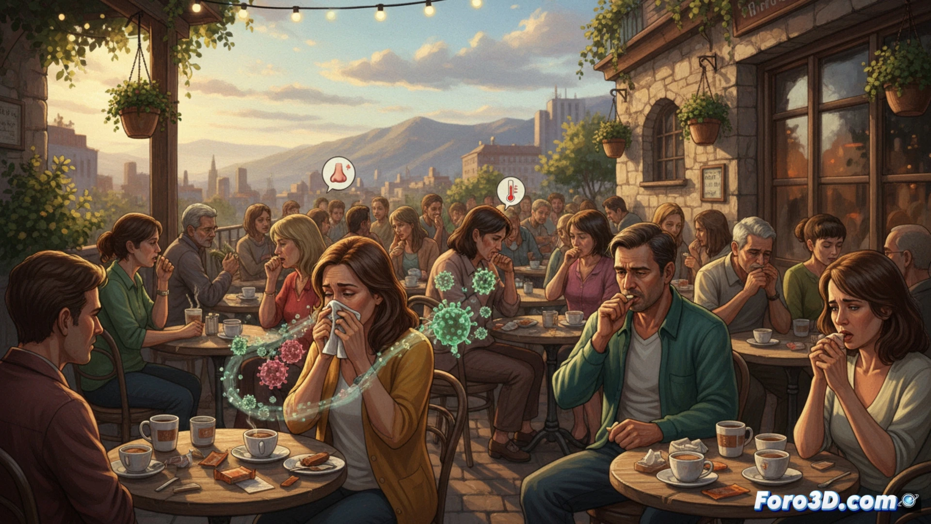 Terrazas masificadas y resfriados: el nuevo protocolo social