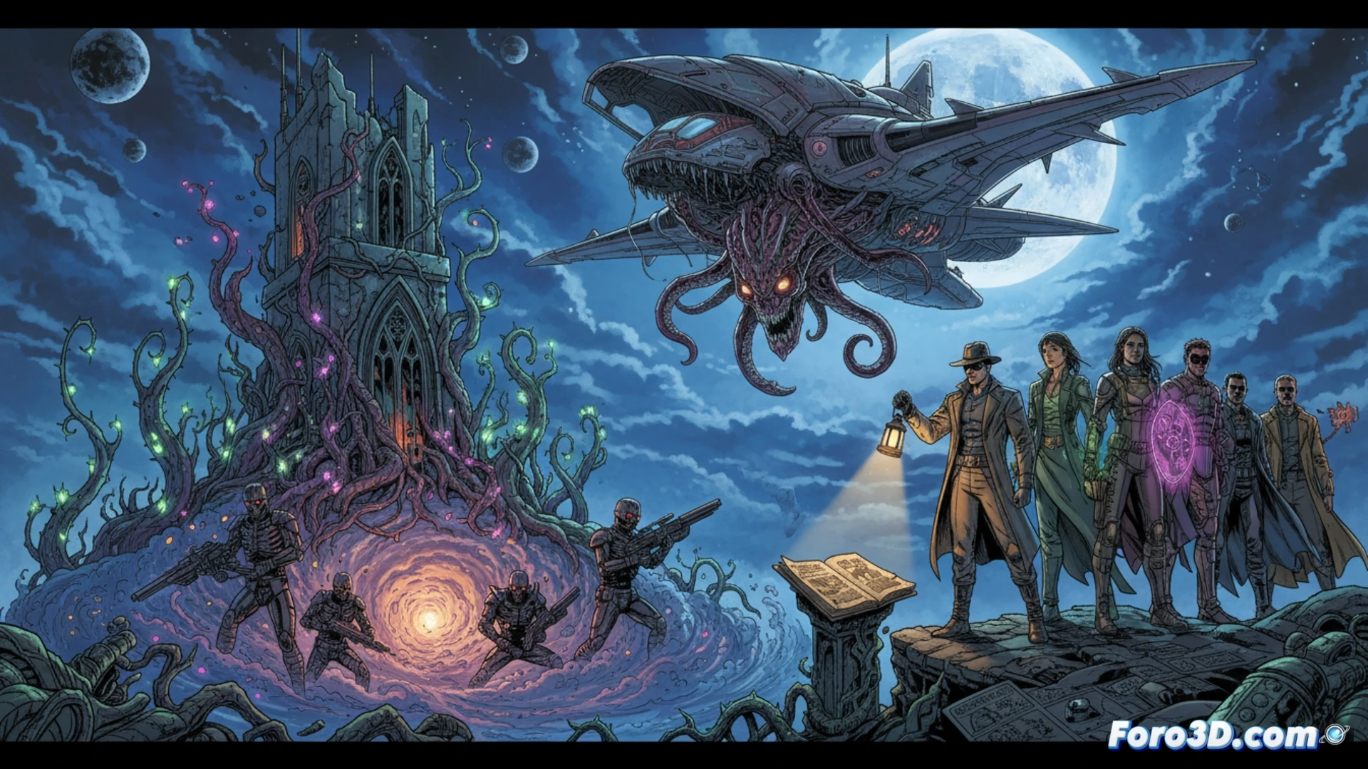 Una antología de cómic con viñetas de terror y ciencia ficción de múltiples artistas independientes.