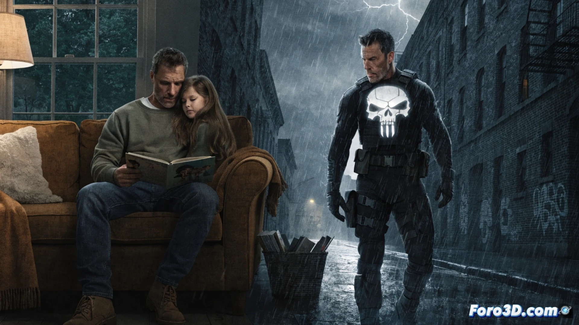 Jon Bernthal como Frank Castle, un hombre con un pasado violento que lo persigue en su intento de redención familiar.