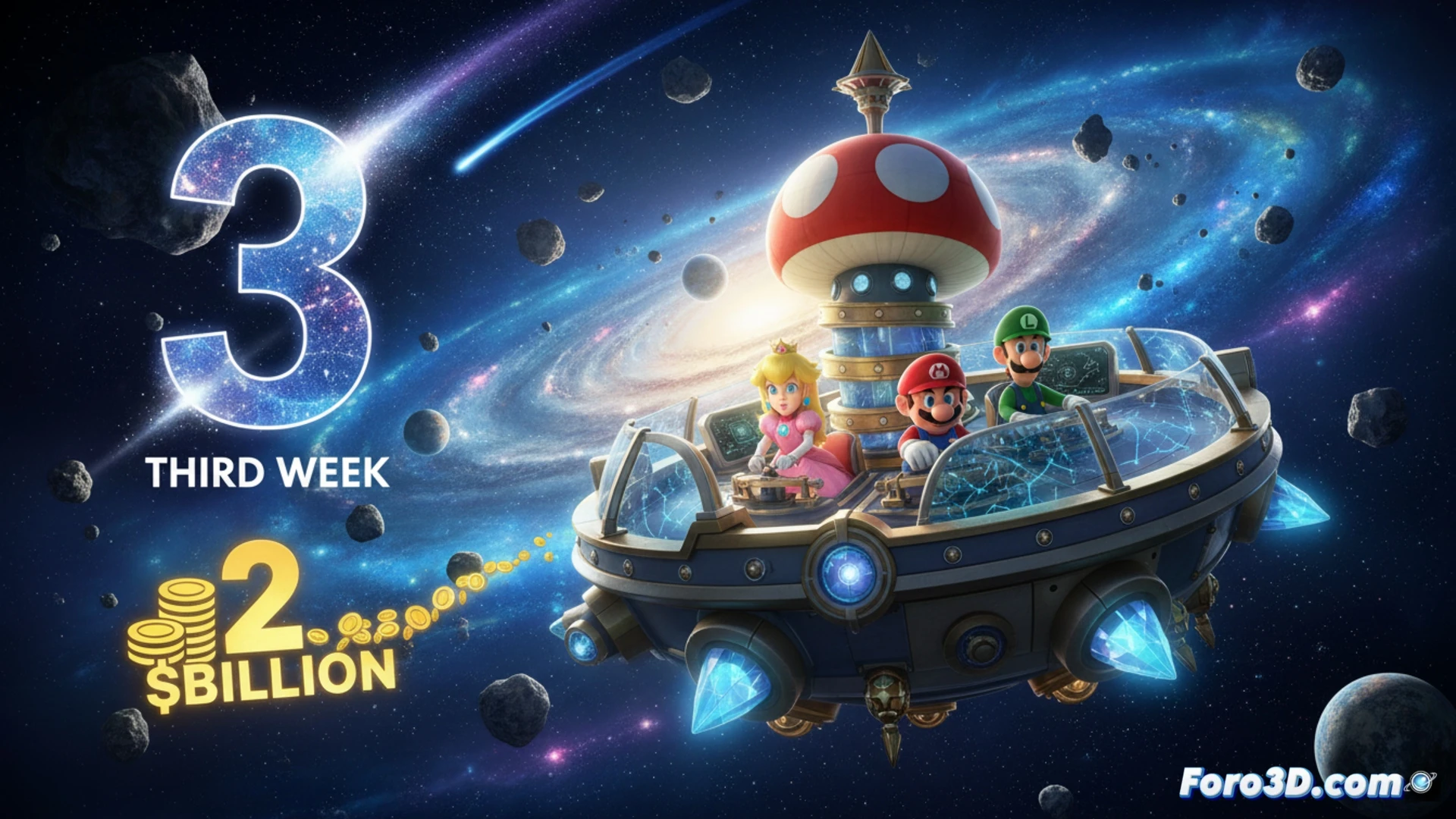 The Super Mario Galaxy Movie lidera la taquilla y supera los 2000 millones