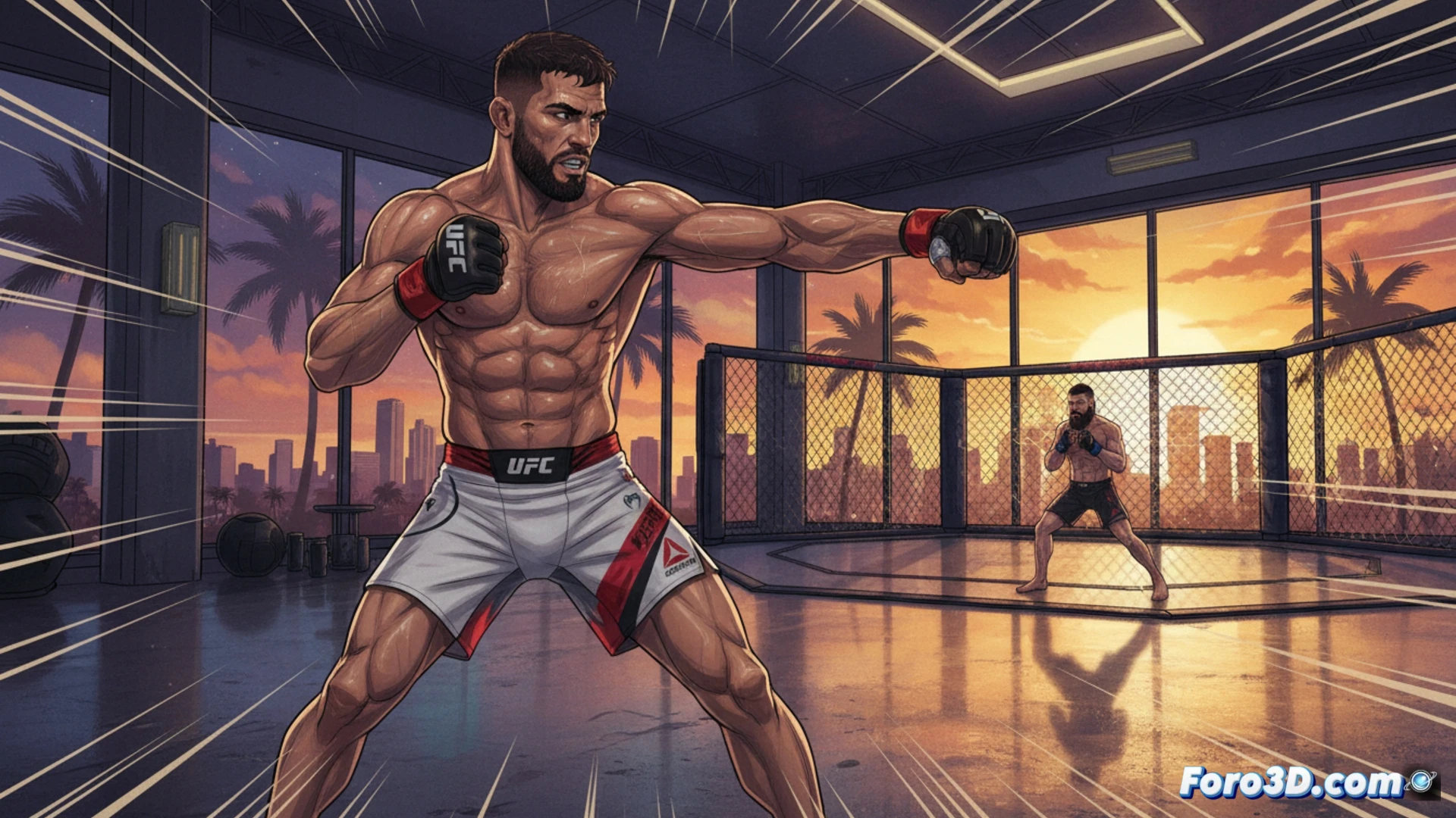 Ilia Topuria entrena en Miami para defender su título frente a Justin Gaethje en UFC Casa Blanca.