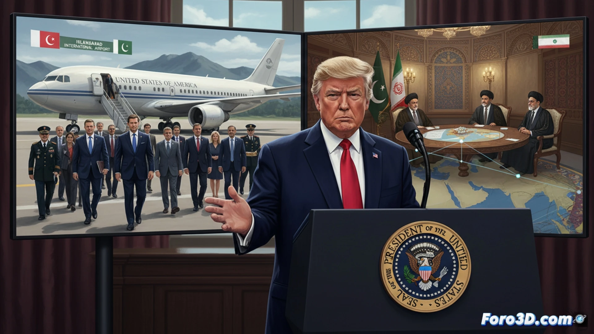 Vicepresidente Vance en Islamabad para diálogo EEUU-Irán, con mediación pakistaní.