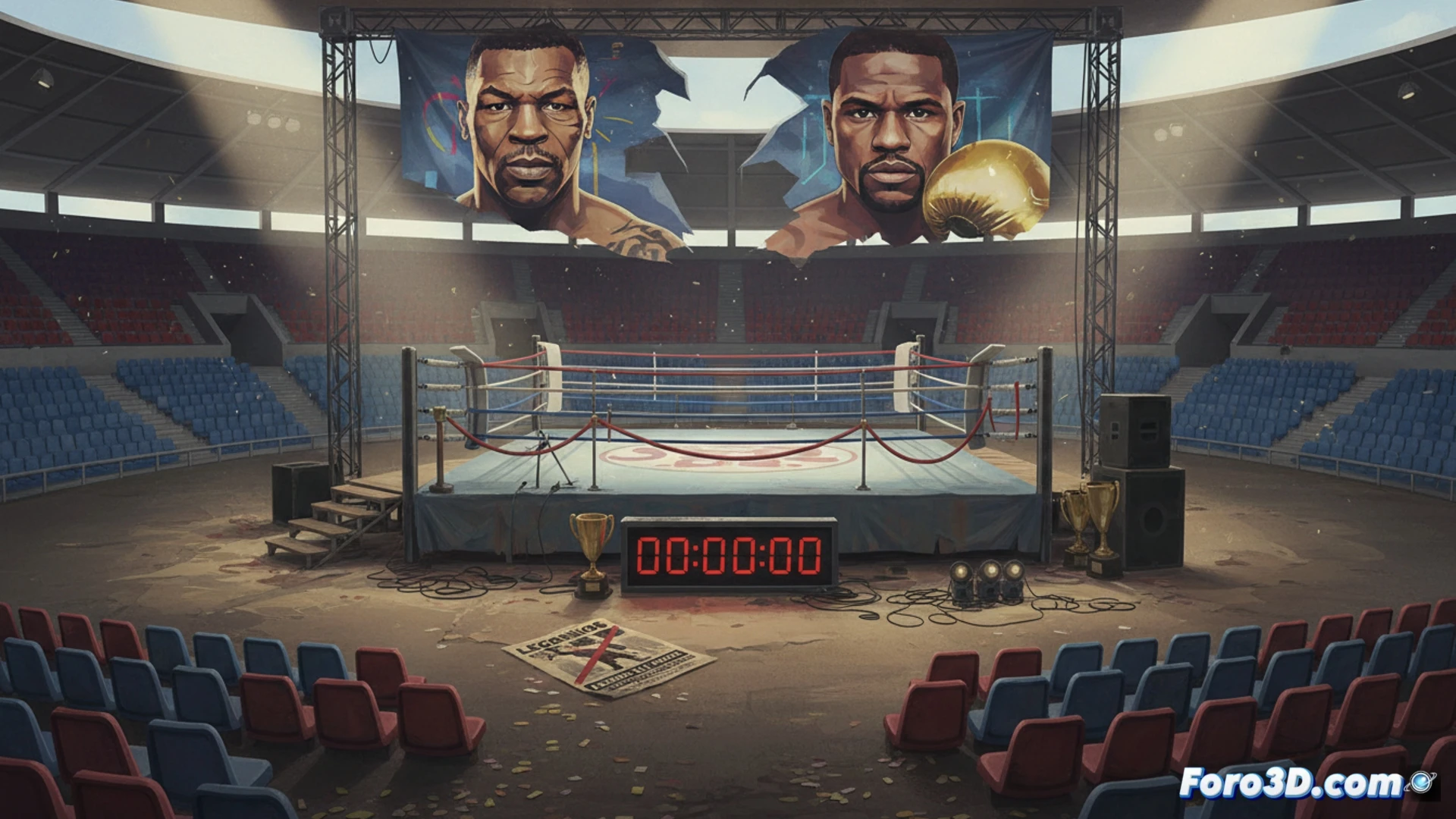 Tyson vs Mayweather en Congo se cancela como un gancho al aire