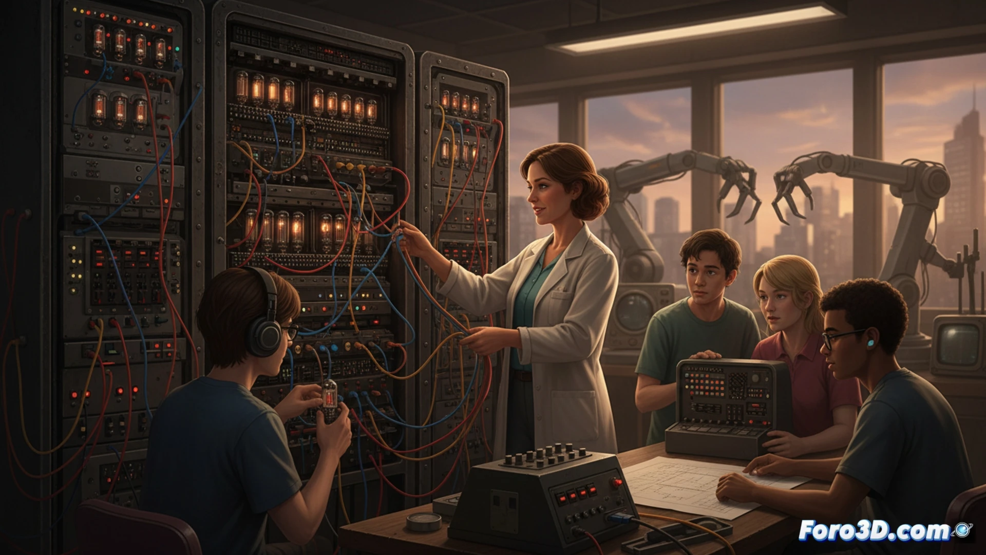 Un robotista construye el ENIAC para enseñar a sus alumnos neurodivergentes