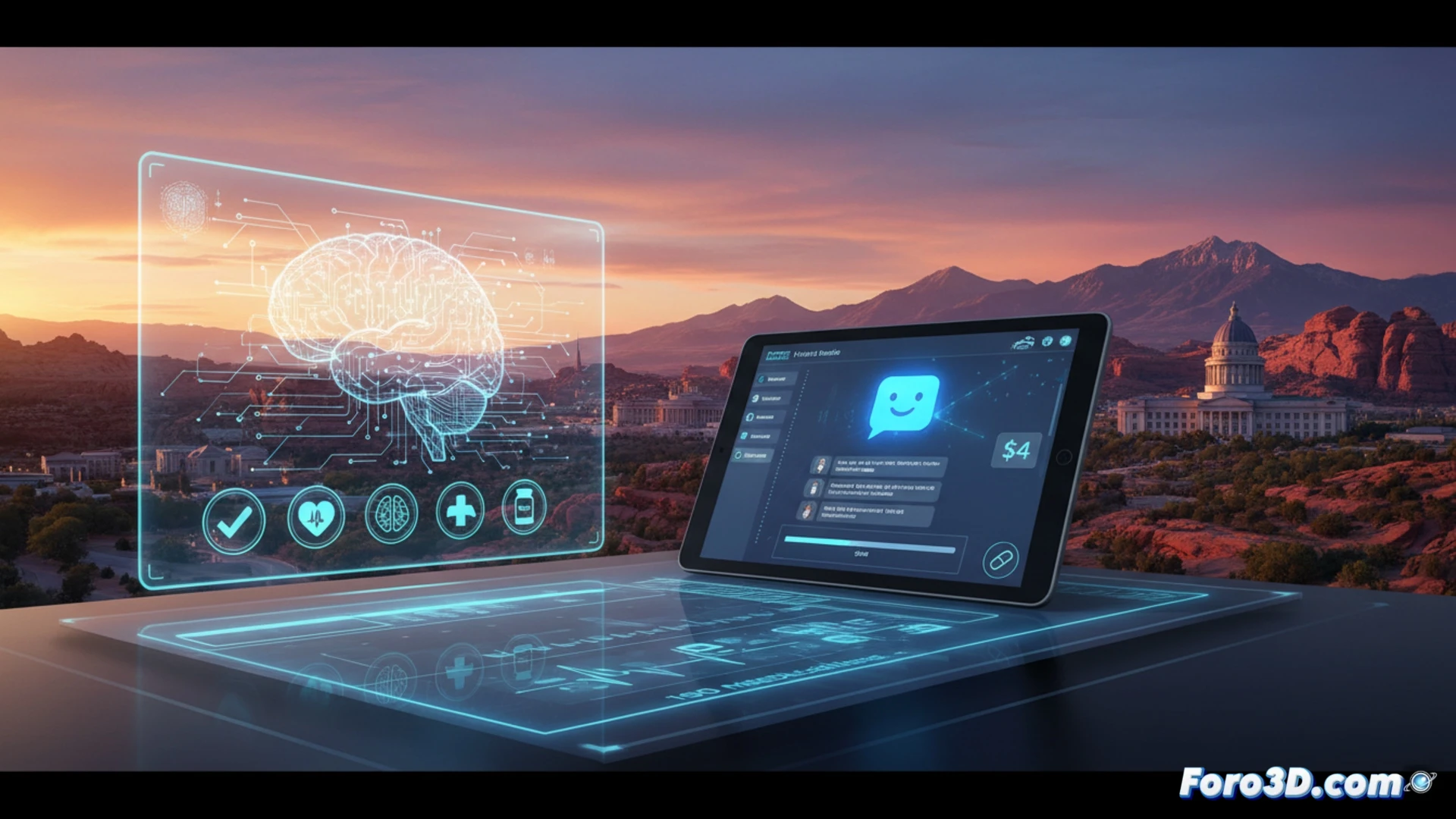 Un chatbot de IA evalúa cuestionarios médicos en pantalla, renovando recetas sin médico presente, según nueva ley de Utah.