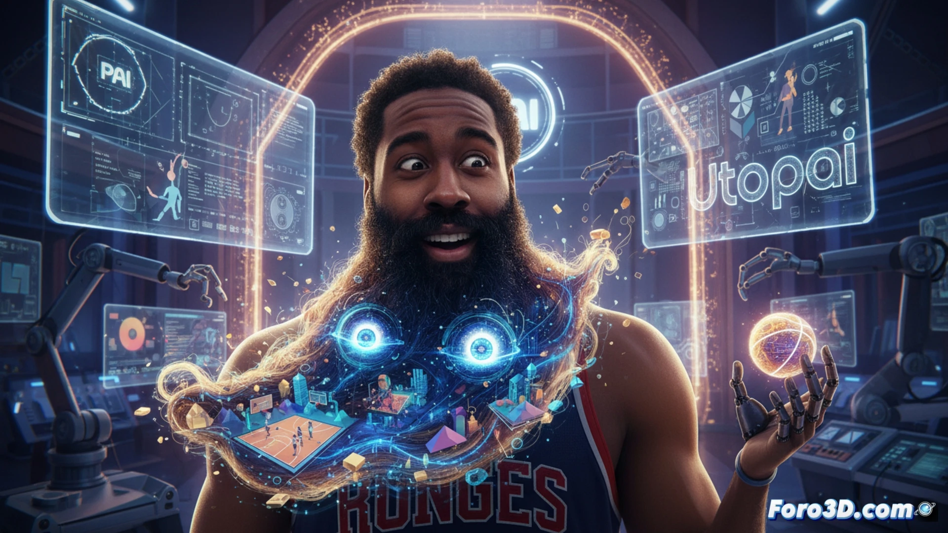 Utopai usa IA para animar la barba de James Harden en un corto