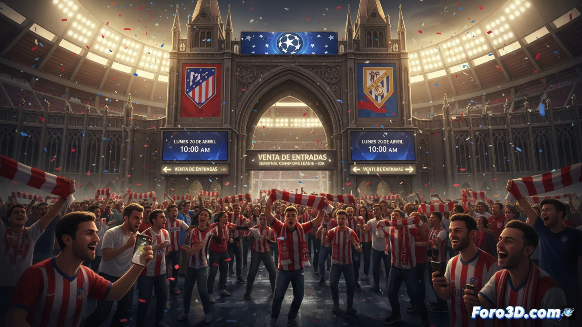 Venta de entradas para la semifinal de Champions del Atlético