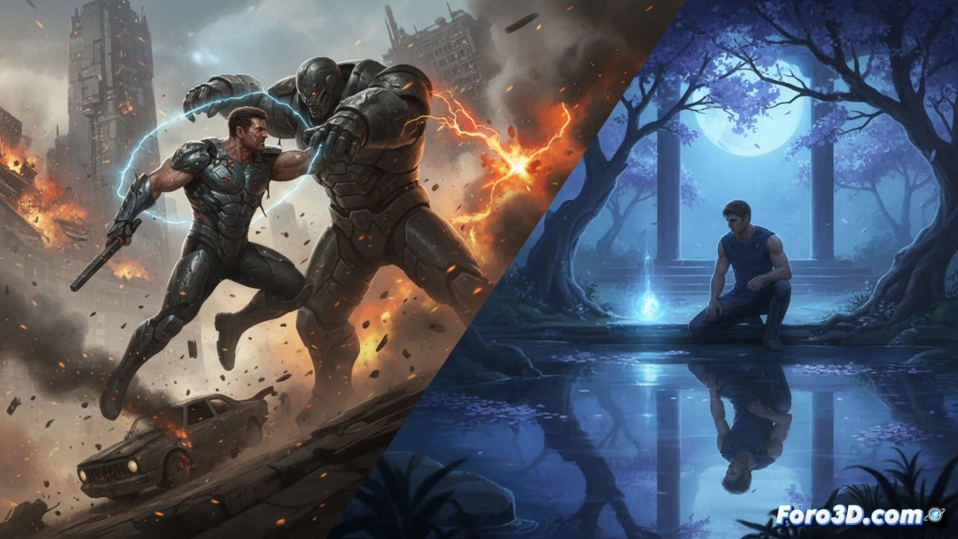 Sikandar en medio de una explosión controlada de efectos visuales, fusionando acción y emoción.