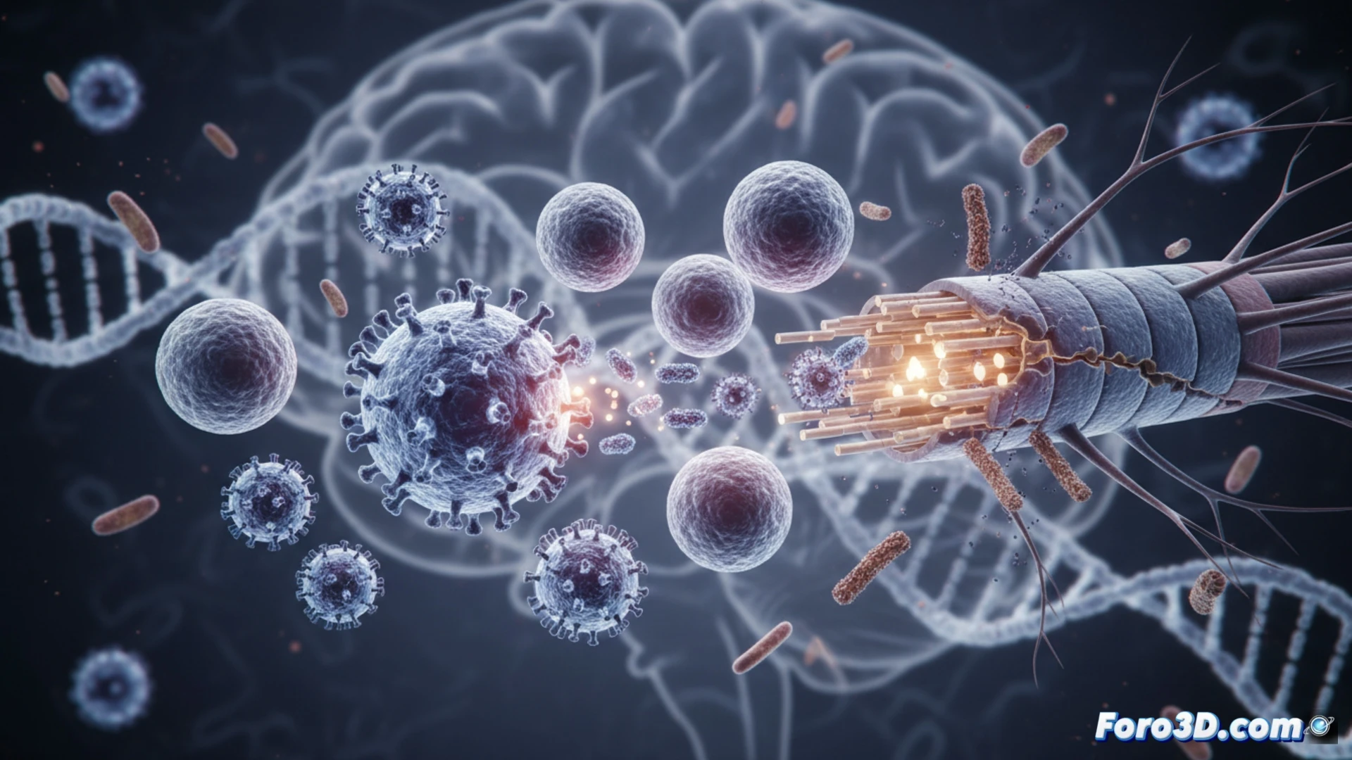 Virus de Epstein-Barr ataca células B desencadenando inflamacion y degeneracion en esclerosis multiple