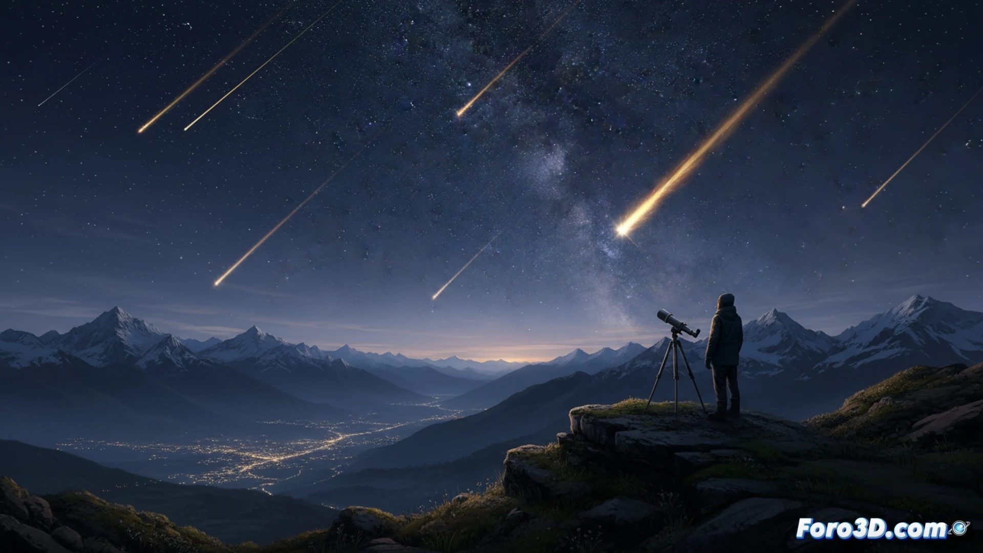 Visualización 3D de las Líridas 2026: Trayectorias y Frecuencia de Meteoros