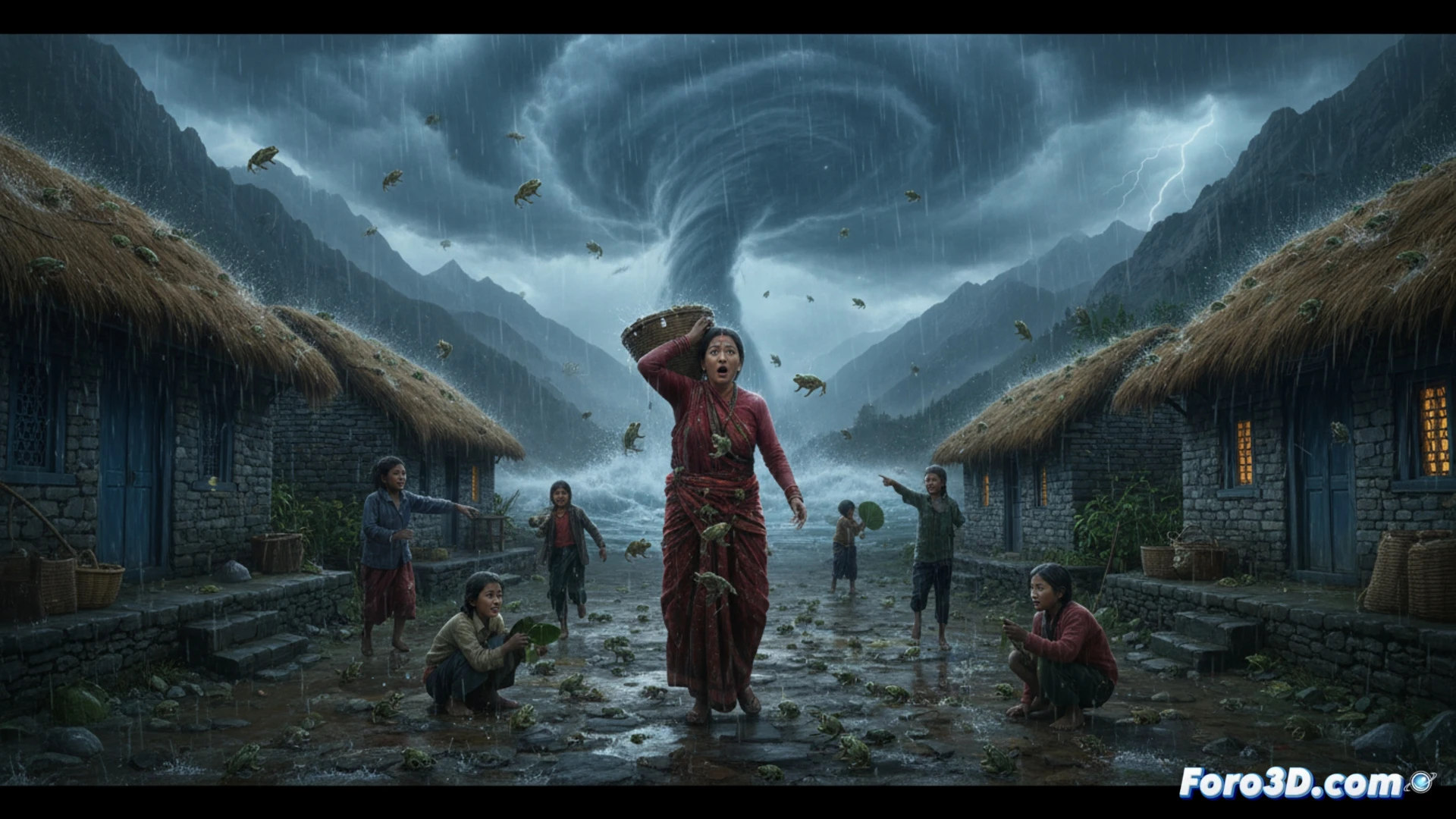 Visualizando el enigma: la lluvia de ranas en 3D