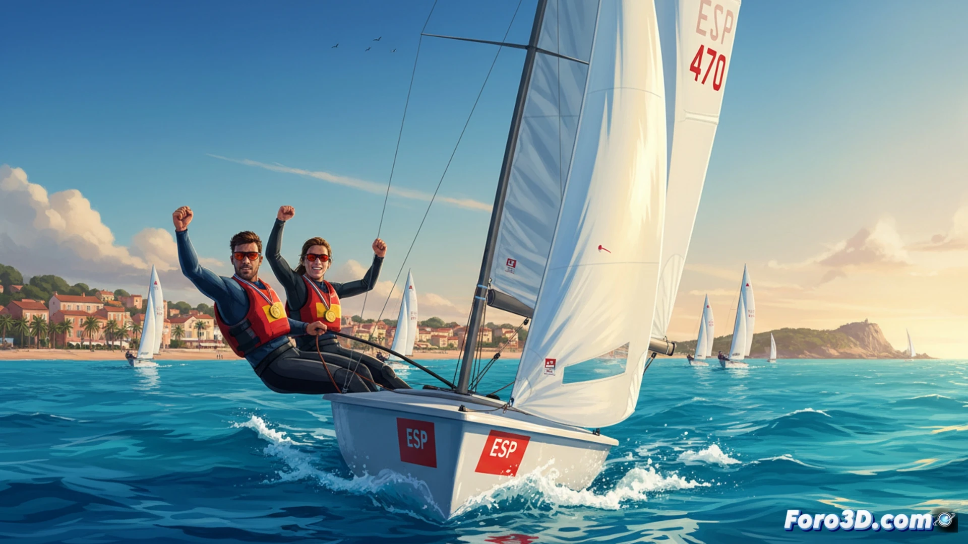 Xammar y Cardona arrasan en Hyères con oro en 470 mixto