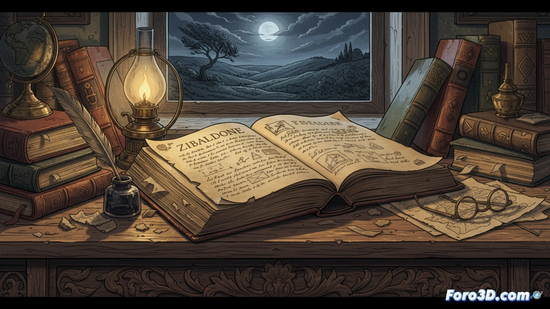 Un escritorio digital con ventanas abiertas: notas dispersas, fragmentos de código y citas, conectadas por líneas que forman una red de ideas creciente.