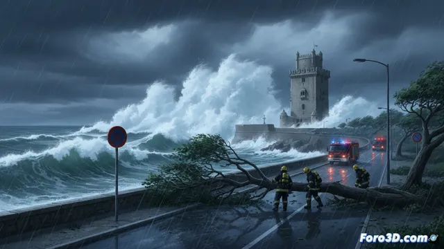 A Coruña decreta alerta roja por un temporal marítimo extremo