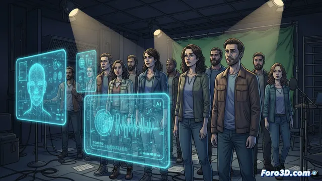 Actores de doblaje y figurantes exigen protección en el estatuto del artista frente a la ia